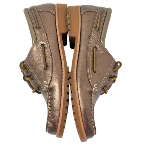Easy Spirit women's Sailmate bronze metallic leather oxford lace up size 7 - Picture 6 of 12